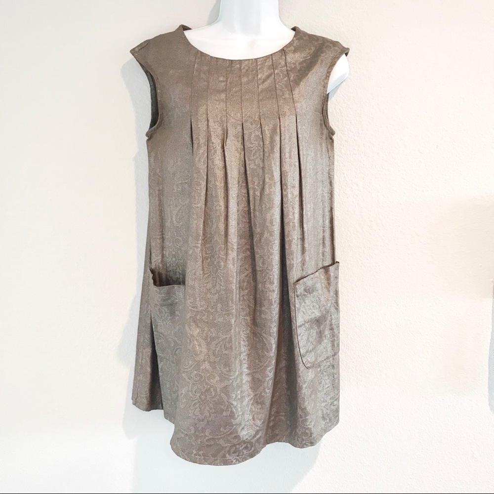 Vintage Style Silver Shift Dress ⚡️